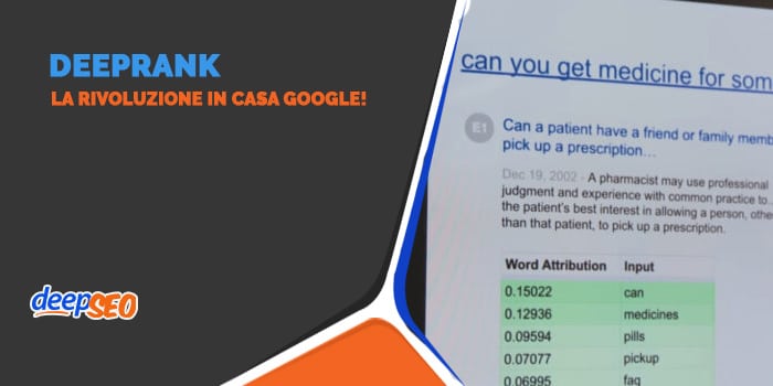 Deep Ranking Google DeepRank: il nuovo algoritmo