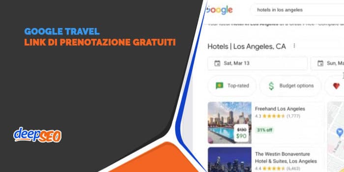 Google Travel: link di prenotazione gratuiti