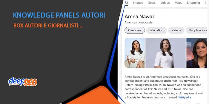 Google testa il carosello degli autori tramite knowledge panels