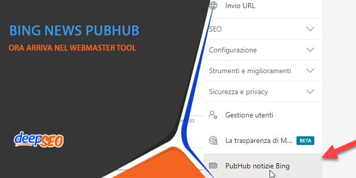 Bing News PubHub arriva nel Webmaster Tool