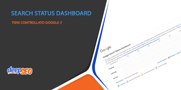 Google Search Status Dashboard